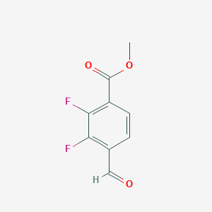molecular formula C9H6F2O3 B2676518 Methyl 2,3-difluoro-4-formylbenzoate CAS No. 1989657-57-9