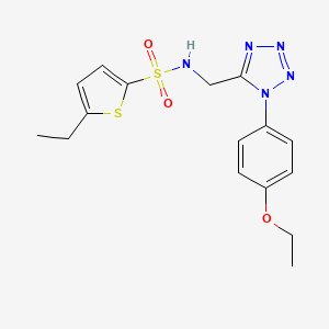 N-((1-(4-ethoxyphenyl)-1H-tetrazol-5-yl)methyl)-5-ethylthiophene-2-sulfonamide