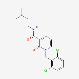 molecular formula C17H19Cl2N3O2 B2676524 1-(2,6-dichlorobenzyl)-N-[2-(dimethylamino)ethyl]-2-oxo-1,2-dihydro-3-pyridinecarboxamide CAS No. 338754-98-6
