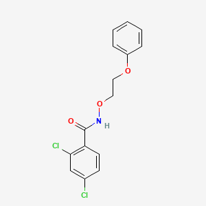 molecular formula C15H13Cl2NO3 B2676532 2,4-dichloro-N-(2-phenoxyethoxy)benzamide CAS No. 338406-43-2