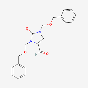 molecular formula C20H20N2O4 B2676533 1,3-Bis[(benzyloxy)methyl]-2-oxo-2,3-dihydro-1H-imidazole-4-carbaldehyde CAS No. 896141-21-2