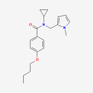 4-butoxy-N-cyclopropyl-N-((1-methyl-1H-pyrrol-2-yl)methyl)benzamide