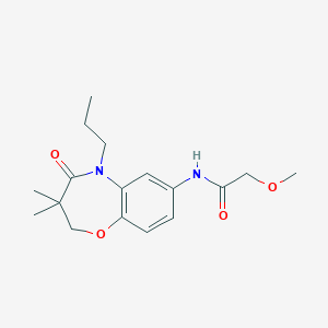 N-(3,3-dimethyl-4-oxo-5-propyl-2,3,4,5-tetrahydrobenzo[b][1,4]oxazepin-7-yl)-2-methoxyacetamide