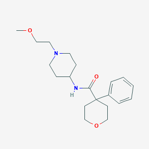 molecular formula C20H30N2O3 B2676557 N-(1-(2-methoxyethyl)piperidin-4-yl)-4-phenyltetrahydro-2H-pyran-4-carboxamide CAS No. 1421510-29-3