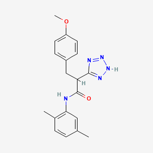 N-(2,5-dimethylphenyl)-3-(4-methoxyphenyl)-2-(2H-tetrazol-5-yl)propanamide