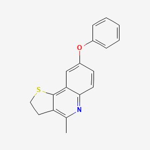 molecular formula C18H15NOS B2676559 4-Methyl-8-phenoxy-2,3-dihydrothieno[3,2-c]quinoline CAS No. 861210-05-1