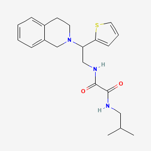 N1-(2-(3,4-dihydroisoquinolin-2(1H)-yl)-2-(thiophen-2-yl)ethyl)-N2-isobutyloxalamide