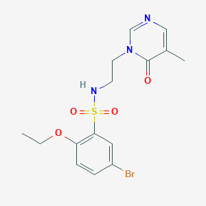 5-bromo-2-ethoxy-N-(2-(5-methyl-6-oxopyrimidin-1(6H)-yl)ethyl)benzenesulfonamide