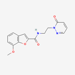 7-methoxy-N-(2-(6-oxopyridazin-1(6H)-yl)ethyl)benzofuran-2-carboxamide