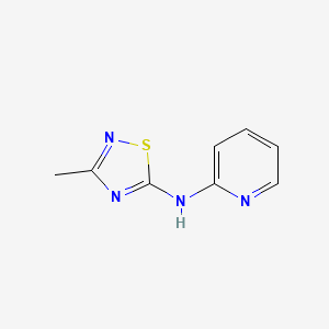molecular formula C8H8N4S B2676604 N-(3-Methyl-1,2,4-thiadiazol-5-yl)pyridin-2-amine CAS No. 1609523-99-0