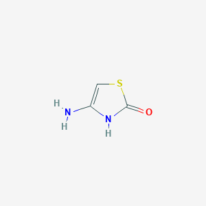 molecular formula C3H4N2OS B2676608 2(3H)-噻唑酮, 4-氨基- CAS No. 533887-49-9