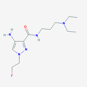 4-Amino-N-[3-(diethylamino)propyl]-1-(2-fluoroethyl)-1H-pyrazole-3-carboxamide