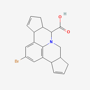2-Bromo-3b,6,6a,7,9,9a,10,12a-octahydrocyclopenta[c]cyclopenta[4,5]pyrido[3,2,1-ij]quinoline-7-carboxylic acid