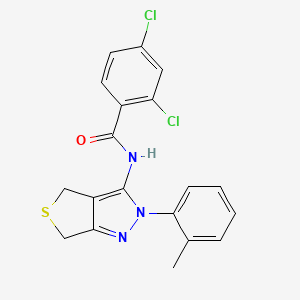 2,4-dichloro-N-[2-(2-methylphenyl)-4,6-dihydrothieno[3,4-c]pyrazol-3-yl]benzamide
