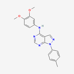 N-(3,4-dimethoxyphenyl)-1-(4-methylphenyl)-1H-pyrazolo[3,4-d]pyrimidin-4-amine