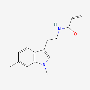 molecular formula C15H18N2O B2676624 N-[2-(1,6-Dimethylindol-3-yl)ethyl]prop-2-enamide CAS No. 2305396-30-7