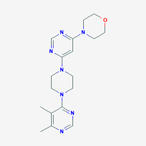 4-{6-[4-(5,6-Dimethylpyrimidin-4-yl)piperazin-1-yl]pyrimidin-4-yl}morpholine