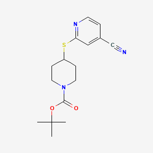 tert-Butyl 4-((4-cyanopyridin-2-yl)thio)piperidine-1-carboxylate