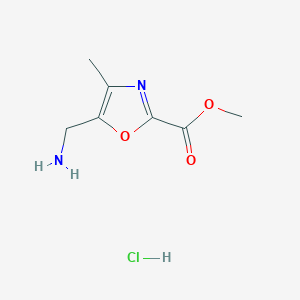 Methyl 5-(aminomethyl)-4-methyl-1,3-oxazole-2-carboxylate hydrochloride