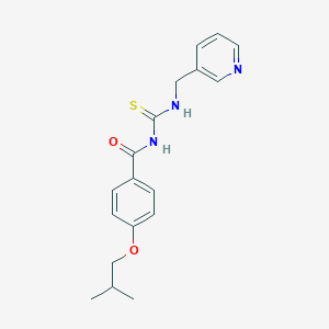 molecular formula C18H21N3O2S B267665 N-(4-isobutoxybenzoyl)-N'-(3-pyridinylmethyl)thiourea 