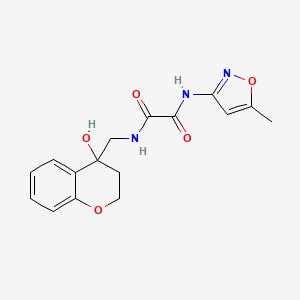 N1-((4-hydroxychroman-4-yl)methyl)-N2-(5-methylisoxazol-3-yl)oxalamide