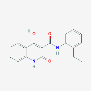 molecular formula C18H16N2O3 B2676663 N-(2-乙基苯基)-4-羟基-2-氧代-1,2-二氢喹啉-3-甲酰胺 CAS No. 941982-97-4