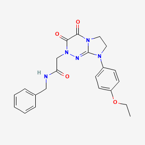 N-benzyl-2-(8-(4-ethoxyphenyl)-3,4-dioxo-3,4,7,8-tetrahydroimidazo[2,1-c][1,2,4]triazin-2(6H)-yl)acetamide