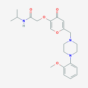 2-[(6-{[4-(2-methoxyphenyl)piperazin-1-yl]methyl}-4-oxo-4H-pyran-3-yl)oxy]-N-(propan-2-yl)acetamide