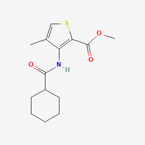 Methyl 3-[(cyclohexylcarbonyl)amino]-4-methyl-2-thiophenecarboxylate