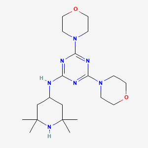 4,6-bis(morpholin-4-yl)-N-(2,2,6,6-tetramethylpiperidin-4-yl)-1,3,5-triazin-2-amine