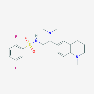 B2676694 N-(2-(dimethylamino)-2-(1-methyl-1,2,3,4-tetrahydroquinolin-6-yl)ethyl)-2,5-difluorobenzenesulfonamide CAS No. 946265-93-6