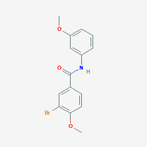 molecular formula C15H14BrNO3 B267672 3-bromo-4-methoxy-N-(3-methoxyphenyl)benzamide 