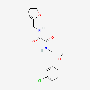 molecular formula C17H19ClN2O4 B2676725 N1-(2-(3-chlorophenyl)-2-methoxypropyl)-N2-(furan-2-ylmethyl)oxalamide CAS No. 1705278-50-7