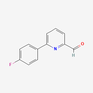 molecular formula C12H8FNO B2676733 6-(4-Fluorophenyl)pyridine-2-carbaldehyde CAS No. 157402-44-3; 834884-77-4