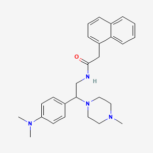 N-(2-(4-(dimethylamino)phenyl)-2-(4-methylpiperazin-1-yl)ethyl)-2-(naphthalen-1-yl)acetamide