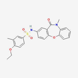 4-ethoxy-3-methyl-N-(10-methyl-11-oxo-10,11-dihydrodibenzo[b,f][1,4]oxazepin-2-yl)benzenesulfonamide