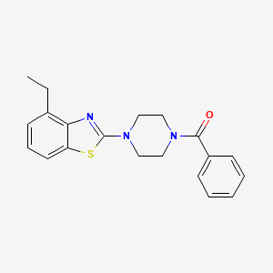 molecular formula C20H21N3OS B2676763 (4-(4-乙基苯并[d]噻唑-2-基)哌嗪-1-基)(苯基)甲酮 CAS No. 897475-96-6