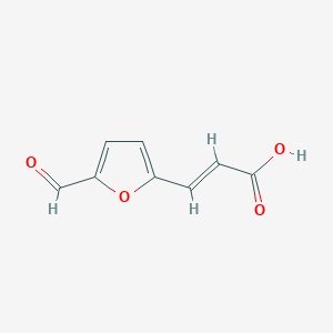 molecular formula C8H6O4 B2676767 2-Propenoic acid, 3-(5-formyl-2-furanyl)- CAS No. 20079-35-0