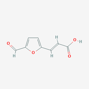 molecular formula C8H6O4 B2676767 3-(5-formylfuran-2-yl)prop-2-enoic acid CAS No. 20079-35-0