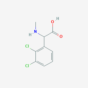 molecular formula C9H9Cl2NO2 B2676817 2-(2,3-Dichlorophenyl)-2-(methylamino)acetic acid CAS No. 1218741-14-0
