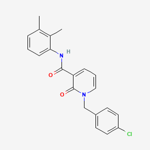 molecular formula C21H19ClN2O2 B2676821 1-(4-chlorobenzyl)-N-(2,3-dimethylphenyl)-2-oxo-1,2-dihydropyridine-3-carboxamide CAS No. 946247-35-4