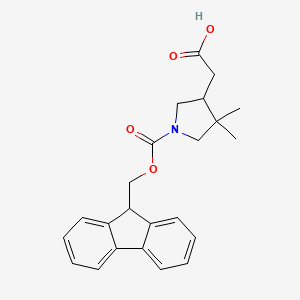 2-[1-(9H-Fluoren-9-ylmethoxycarbonyl)-4,4-dimethylpyrrolidin-3-yl]acetic acid