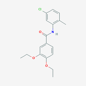 molecular formula C18H20ClNO3 B267684 N-(5-chloro-2-methylphenyl)-3,4-diethoxybenzamide 