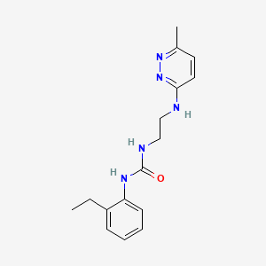 molecular formula C16H21N5O B2676841 1-(2-Ethylphenyl)-3-(2-((6-methylpyridazin-3-yl)amino)ethyl)urea CAS No. 1169992-74-8