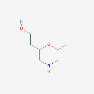 molecular formula C7H15NO2 B2676880 2-(6-Methylmorpholin-2-yl)ethanol CAS No. 1935955-50-2