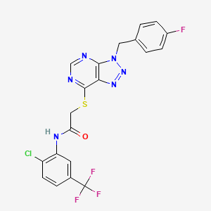 N-(2-chloro-5-(trifluoromethyl)phenyl)-2-((3-(4-fluorobenzyl)-3H-[1,2,3]triazolo[4,5-d]pyrimidin-7-yl)thio)acetamide