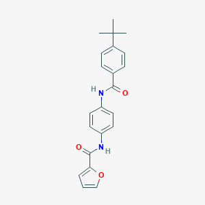 molecular formula C22H22N2O3 B267690 N-[4-[[(4-叔丁基苯基)-氧代甲基]氨基]苯基]-2-呋喃甲酰胺 
