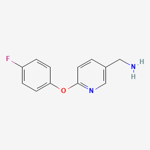 [6-(4-Fluorophenoxy)pyridin-3-yl]methanamine