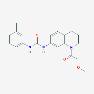 1-(1-(2-Methoxyacetyl)-1,2,3,4-tetrahydroquinolin-7-yl)-3-(m-tolyl)urea