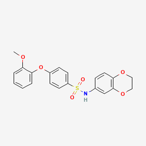 N-(2,3-dihydro-1,4-benzodioxin-6-yl)-4-(2-methoxyphenoxy)benzenesulfonamide